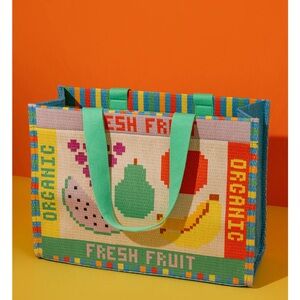 BAN.DO RATTAN MARKET BAG grocery organic vegetable tote bag COLORFUL Rattan bag